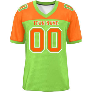 Ropa de calle Clubwear Ropa deportiva urbana Camisetas de fútbol americano OEM Logotipo de impresión de sublimación de malla de poliéster transpirable de secado rápido - Product Image 5