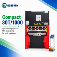 Presse plieuse hydraulique CNC compacte RONGWIN RWP-NC avec jauge arrière pour le pliage de tôles