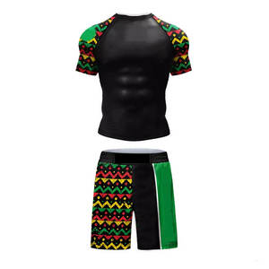 Fabricante de Rashguards de BJJ Sublimados con Estampado Personalizado al por Mayor, Ropa de Entrenamiento de Spandex - Product Image 1