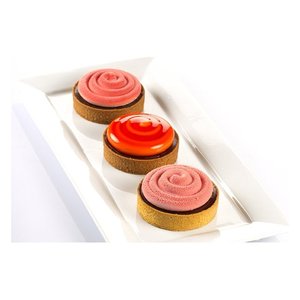 Silicone Pastry Mold Kit Mini Tarte Twist (7cm) Silikomart <b>Bakeware</b> 25 273 13 0065 - Product Image 4