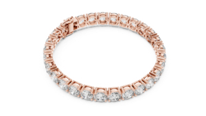 14K <b>White</b> Gold Round Lab-Grown Diamond Everyday Wear <b>Bracelet</b> for Women Minimalist Luxury Certified Elegant Fine Jewellery Gift - Product Image 5