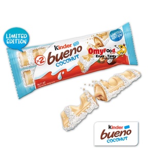 Kinder Bueno Coconut Limited Edition 39g <b>Snack</b> <b>Bar</b> Wholesale Price Original Chocolate Candy Best Quality Fast Delivery Stock - Product Image 3