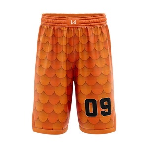 Shorts de basket-ball unisexes personnalisés, respirants, grande taille, antibactériens, séchage rapide, écologiques, vente en gros directe d'usine - Product Image 4