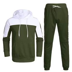 Conjunto Deportivo de Dos Piezas para Hombre, Pantalones Deportivos y Sudadera con Capucha de Punto 100% Algodón, Transpirable, con Pedrería, Estilo Jogger Acampanado, OEM - Product Image 2