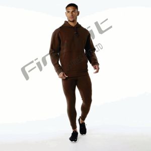 Sudaderas con Capucha para Hombre de Alta Calidad, Mezcla de Algodón Grueso y Felpa, Ropa Urbana de Invierno, Diseño Personalizado con Línea Negra - Product Image 2