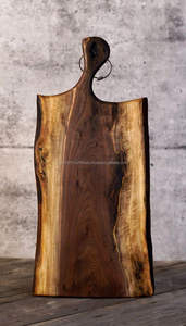 Planche à découper en bois artisanale, planche à fromage, design scandinave Arctic Edge, 20 mm d'épaisseur, écologique, lave-vaisselle, ustensiles de cuisine - Product Image 4