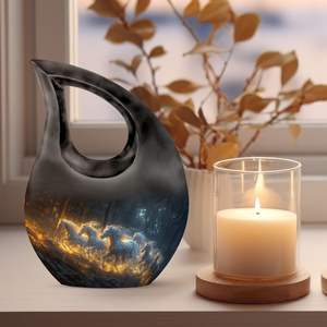 Horse Metal <b>Urn</b> <b>for</b> <b>Ashes</b> Women Cremation <b>Urns</b> <b>for</b> Human <b>Ashes</b> <b>Mini</b> <b>Urns</b> Adult Male Man Small <b>for</b> Human <b>Ashes</b> Custom Size - Product Image 3