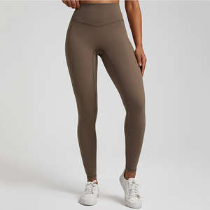 Women's High Waist Butt Lifting Yoga Pants Custom Logo <b>Gym</b> <b>Leggings</b> <b>Tummy</b> <b>Control</b> Fashion Solid Pattern Spandex/Nylon <b>Leggings</b> - Product Image 3