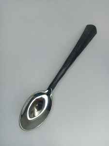 Ensemble de couverts en acier inoxydable personnalisable de haute qualité avec poignée polie noire Couverts portables de luxe pour mariages Usage domestique - Product Image 5