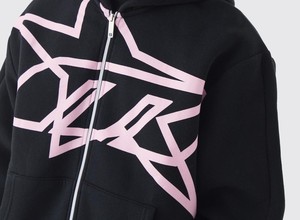 Streetwear unisexe pour hommes 80% coton 20% polyester lourd couleur noire sweats à capuche à fratres Sports 2025 - Product Image 6