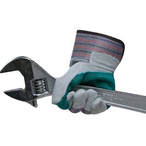 Gants de sécurité industriels robustes en cuir croûte pour hommes, pour la soudure et la découpe à chaud, avec doublure en coton confortable, prix de gros - Product Image 4