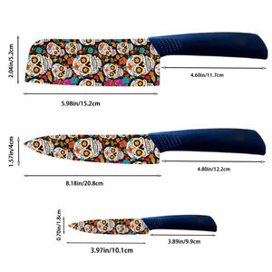 Couteau de chef en céramique professionnel en gros, 5 ensembles avec manche en plastique pour offrir en cadeau, prix d'usine - Product Image 2