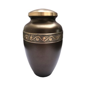 Handcrafted Urn for Human Ashes | Premium <b>Memorial</b> <b>Keepsake</b> | Premium Adult brass Urn <b>Box</b> - Product Image 6