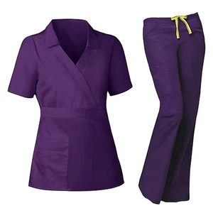 Top Qualité Femmes Gommage Ensembles Uniforme Conception Hôpital Marque Privée Scrubs Infirmière Médicale Uniforme - Product Image 1