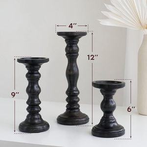 Bougeoir extérieur intérieur en bois fabriqué à la main de conception moderne prêt à l'exportation dans le monde 100% pour la décoration de la maison saint valentin - Product Image 3