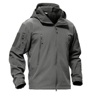 Veste Softshell de Ski pour Homme, Veste Polaire avec Capuche Amovible, Répulsif Polaire 94% Polyester/6% Spandex + TPU + 100D144F - Product Image 1
