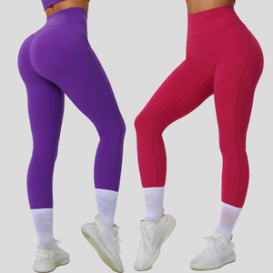 Leggings Deportivos de Yoga con Cintura en V Personalizados 2025, Leggings de Secado Rápido para Mujer, de Cintura Alta, Levanta Glúteos, para Gimnasio, Fitness, Correr, Pantalones Ajustados - Product Image 6