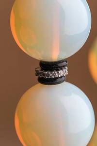 สร้อยคอลูกปัดธรรมชาติ sodalite, สร้อยคอลูกปัดกลมเรียบขนาด8มม. ทำด้วยมือคริสตัลสร้อยคอลูกปัดเครื่องประดับ - Product Image 2