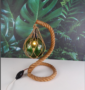 High Quality Home Decor ItemVintage Table <b>Lamp</b> with Nautical Rope Handmade Stand High Quality LampElegant and Beautiful - Product Image 1