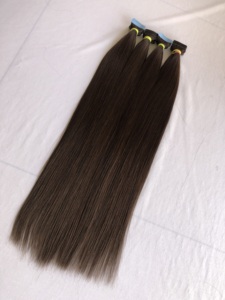 High Quality 100% Remy Virgin <b>Tape</b> Hair 24'' Straight Soft Indian Cambodian Raw Export Colour #2 Wholesale Indian Vendor - Product Image 2