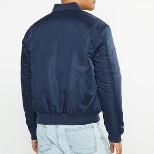 Chaqueta de hombre de alta calidad con logotipo personalizado OEM chaqueta bomber personalizada lisa con estampado bordado para hombre - Product Image 6