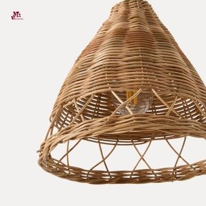 Pantalla de ratán Lámpara de araña de techo Lámpara colgante de ratán Luz Homestay Restaurante Luz de ratán tejida - Product Image 4