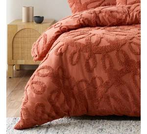 <b>Brown</b> color Tufted <b>Duvet</b> <b>Cover</b> King Size Soft Microfiber Washed Cotton And Lightweight <b>Duvet</b> <b>Covers</b> Set For All Seasons use - Product Image 1