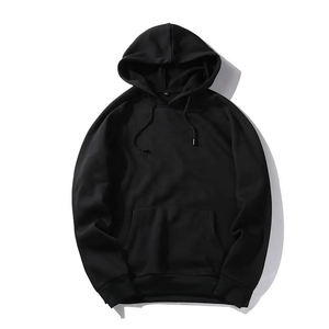 Pull à capuche pour hommes avec logo personnalisé 500GSM coton éponge française sans ficelle sweat à capuche lourd sweats à capuche vierges à impression bouffante surdimensionnés - Product Image 3