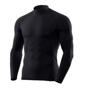Vente en gros Hauts de gymnastique de compression légers et respirants pour hommes Chemises de sport personnalisées à manches longues et à séchage rapide pour la course à pied de printemps - Product Image 5