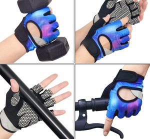 Guantes de Ciclismo de medio Dedo de verano, accesorios transpirables para bicicleta con almohadilla de Gel, cómodos y convenientes - Product Image 6
