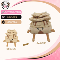 Boneka Mewah Lembut Berbentuk Bangunan Tradisional Kustom, Atap Berlapis Warna Beige, Arsitektur Kartun, Boneka Isi Dakron Bersulam, Pereda Stres