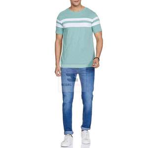 เสื้อยืดผ้าโพลีเอสเตอร์/ ผ้าฝ้ายทอจากโพลีเอสเตอร์ดีไซน์ว่างเปล่าสำหรับผู้ชายทำจากผ้าฝ้าย100% พร้อมโลโก้ที่กำหนดเอง - Product Image 4