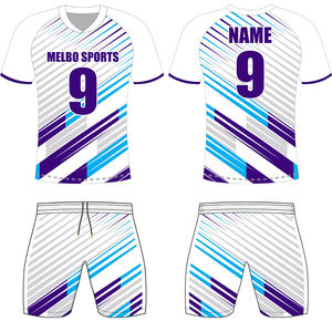 เสื้อฟุตบอลสำหรับผู้ชายเสื้อฟุตบอล100% ผ้าโพลีเอสเตอร์ชุดกีฬาแบบลำลอง - Product Image 5