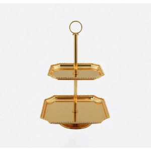 Elegante Soporte Redondo para Servir Pasteles y Cupcakes, Soporte de Metal Dorado de 3 Niveles con Asa para Bodas, Fiestas y Decoración del Hogar - Product Image 5