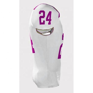 Ensemble de maillots de football américain respirant en gros Maillot de sublimation à motif imprimé lettres pour adultes unisexes - Product Image 2