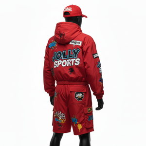 Conjunto de Pantalones Cortos Cortavientos de Poliéster Premium, Tejido Ligero Resistente al Agua, Conjunto de Pantalones Cortos Cortavientos con Estampado Personalizado para Hombre - Product Image 5