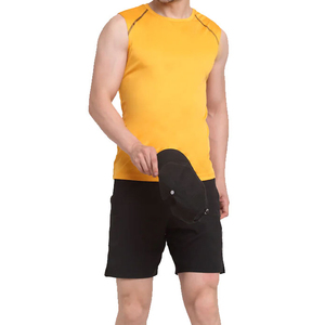 Camiseta sin mangas Camisetas sin mangas para ropa deportiva Camiseta de algodón 100% para hombres Camiseta sin mangas de entrenamiento estampada de ajuste holgado - Product Image 4