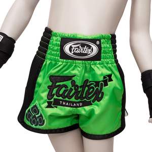 Superventas última llegada Fairtex Muay Thai Shorts bordado sublimación pantalones cortos MArtial Arts Shorts - Product Image 3