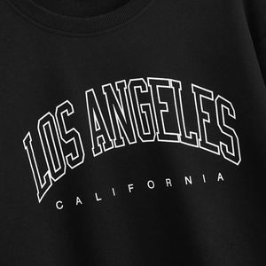 Felpe Unisex <span class=keywords><strong>Los</strong></span> <span class=keywords><strong>Angeles</strong></span> California stampata nero servizio OEM <span class=keywords><strong>felpa</strong></span> Design personalizzato <span class=keywords><strong>felpa</strong></span> in pile o-collo - Product Image 5