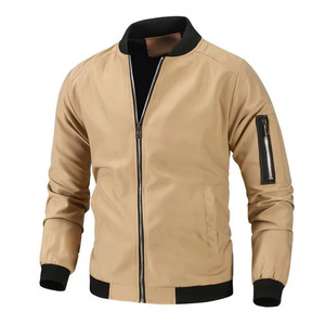 OEM y ODM Fabricante Hecho Diseño personalizado Bordado Logo Varsity Chaqueta Manga de cuero Béisbol y Varsity Chaquetas de los hombres - Product Image 3