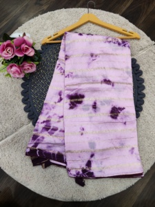Pure Viscose Tissue with Hand worked Pallu Contrast Designer Embroidered heavy Blouse <strong>Indian</strong> party wear ladies women wear <strong>sari</strong> - Product Image 6