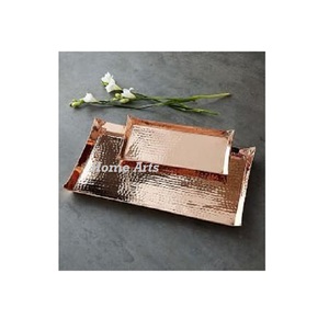 Bandeja de Cobre Martillado para Chocolates con Asa, la Mejor Calidad para Servir Bocadillos y Dátiles a un Precio Accesible - Product Image 2