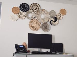 Haute qualité jonc de mer décoration murale articles de décoration de la maison bambou rotin décorations murales pour la maison faite par Vietnam FBA Amazon - Product Image 3