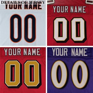 Camiseta de Fútbol Americano Transpirable 100% Poliéster de Alta Calidad Personalizada al por Mayor de Manga Corta Talla XL - Product Image 5