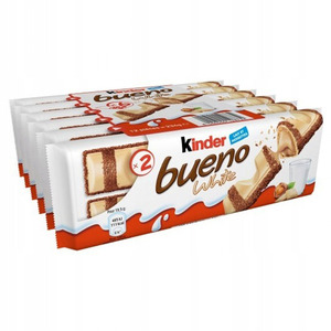 Barras de chocolate blanco con cacao y leche de primera calidad, 1,37 onzas, 39 g (OZ)/ Kin-der Bueno T2 43G - Product Image 6
