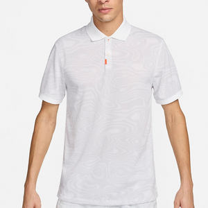 Golf informal hecho a medida para hombre 2025 para Polos Tallas grandes cuello levantado manga corta estampado patrón 3D a la venta - Product Image 1