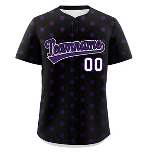 Jersey de béisbol cómodo de estilo abotonado clásico, diseño de uniforme de equipo personalizado, camisetas de béisbol atléticas - Product Image 4