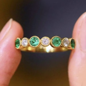 Diamond <b>Emerald</b> Cut 925 Sterling <b>Silver</b> or Gold Plated <b>Emerald</b> Handmade <b>Ring</b> for Women Indian Weddings Wholesale Jewelry - Product Image 6