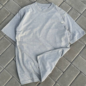 Camiseta holgada de gran tamaño lavada con ácido 2025 para hombre, ropa de calle de algodón de alta calidad 100%, stock sólido a granel, 220 gramos - Product Image 6