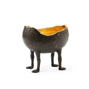 Bol décoratif artisanal personnalisé en laiton et aluminium, finition haut de gamme, pour service hôtelier et décoration maison et table - Product Image 6